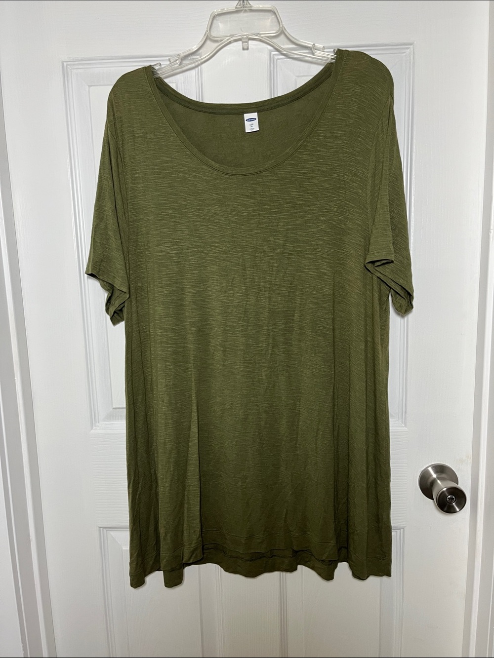 Old Navy Olive Scoop Neck Short Sleeve Tunic Length Tee